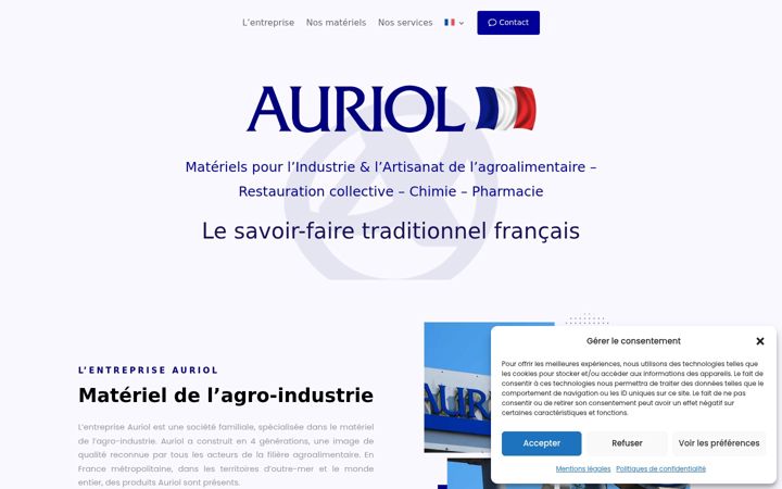 Screenshot von auriol-sa.com