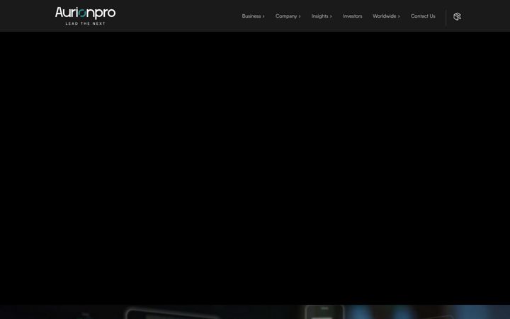 Screenshot von aurionpro.com