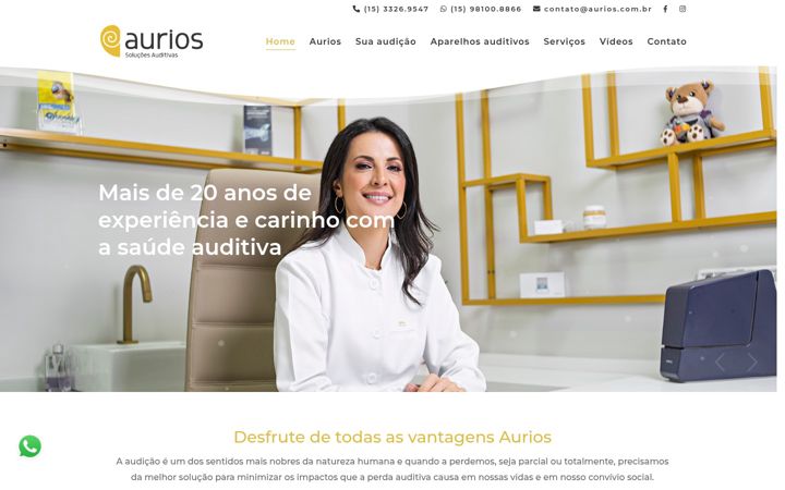 Screenshot of aurios.com.br