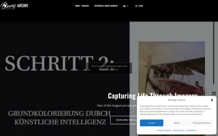 Screenshot of auris-archiv.com