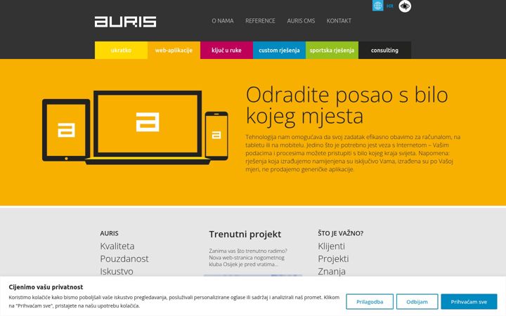 Screenshot of auris.hr