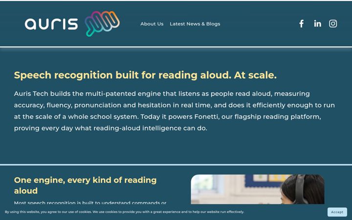 Screenshot of auris.tech