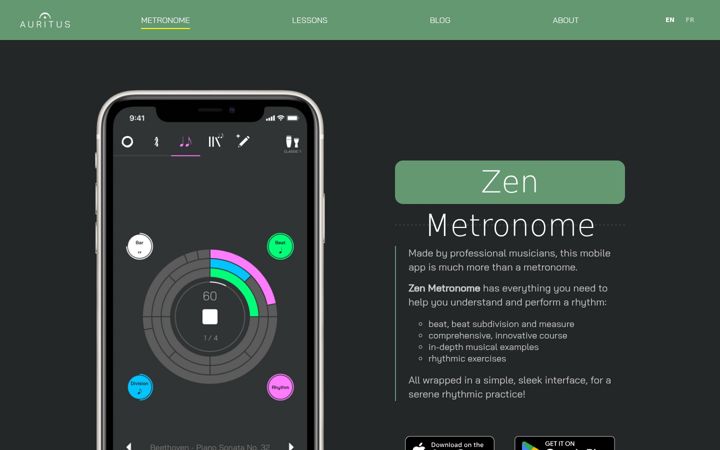 Screenshot von auritus.com