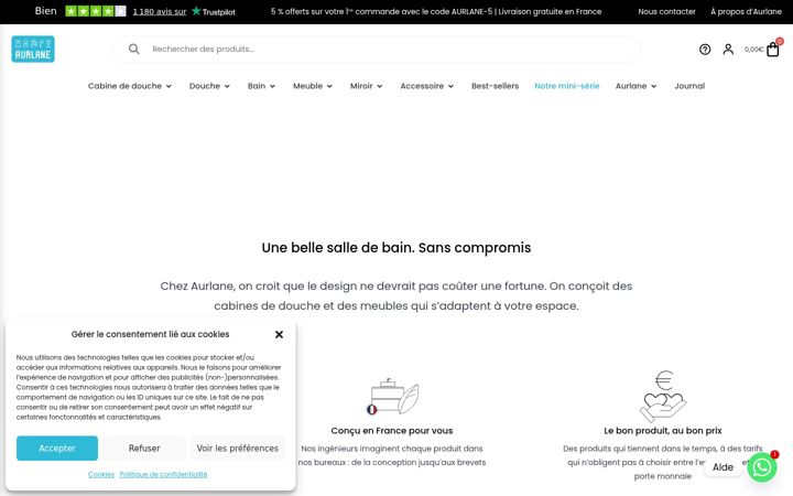 Screenshot of aurlane.fr