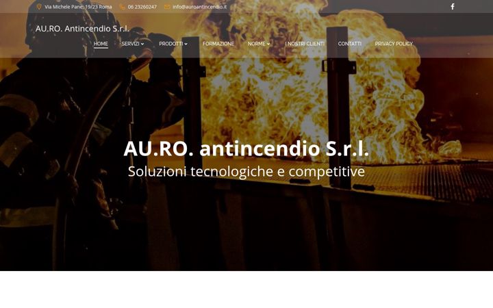 Screenshot of auroantincendio.it