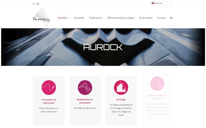 Screenshot of aurock.fr