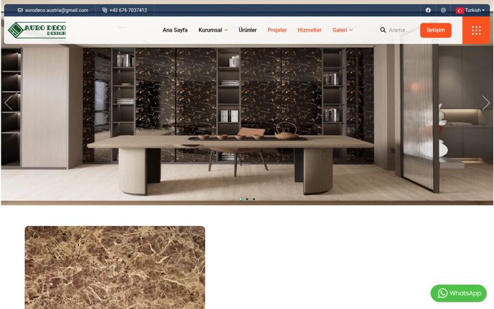 Screenshot of aurodeco.at