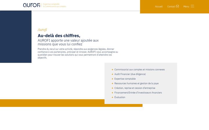 Screenshot von aurofi.com
