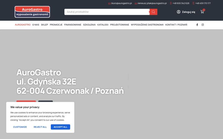 Screenshot of aurogastro.pl