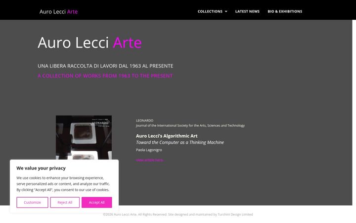 Screenshot of aurolecci.com