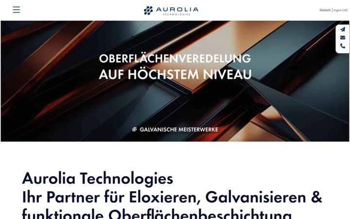 Screenshot of aurolia.de