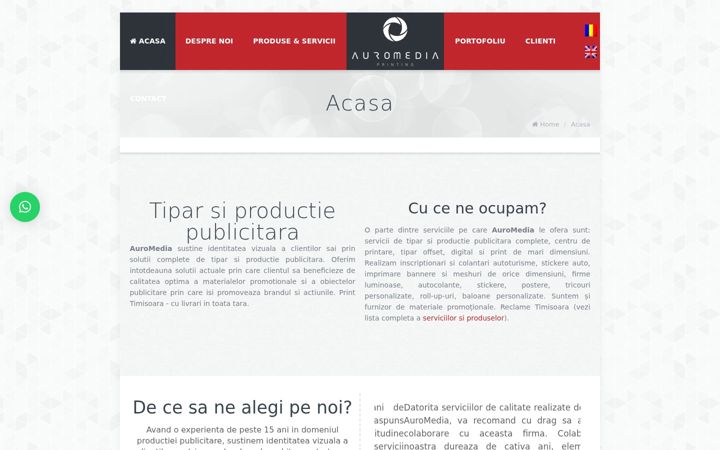 Screenshot of auromedia.ro