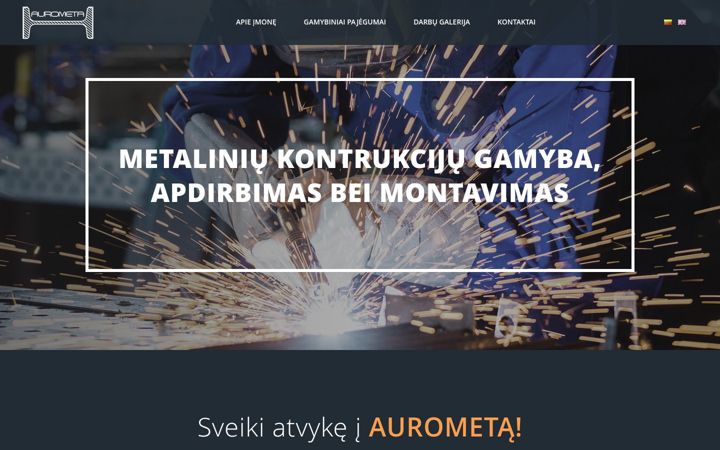 Screenshot of aurometa.lt