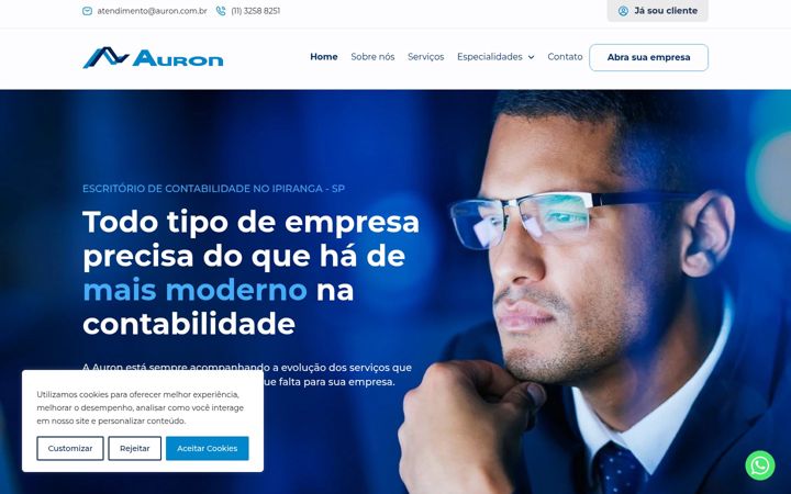 Screenshot of auron.com.br