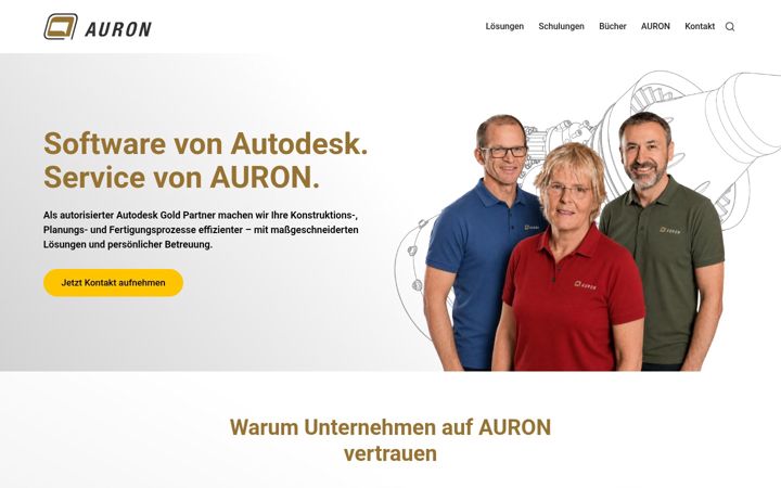 Screenshot of auroncad.de