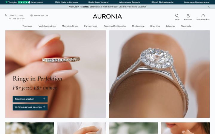 Screenshot of auronia.de