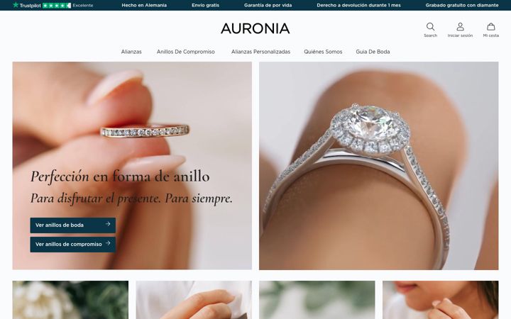 Ekrano kopija auronia.es