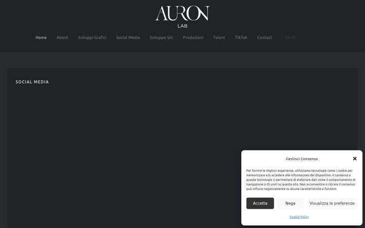 Screenshot of auronlab.it