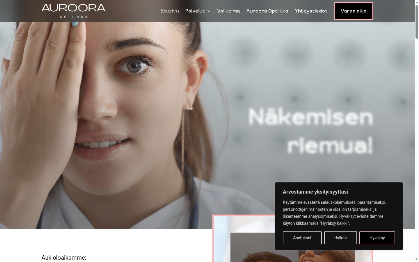 Sutikimo reklamjuostės, rodytos prieš bet kokią sąveiką, ekrano kopija