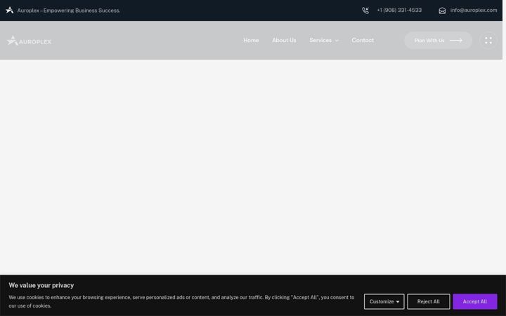 Screenshot of auroplex.com