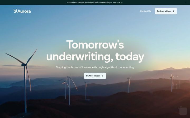 Kuvakaappaus sivustosta aurora-insurance.co.uk