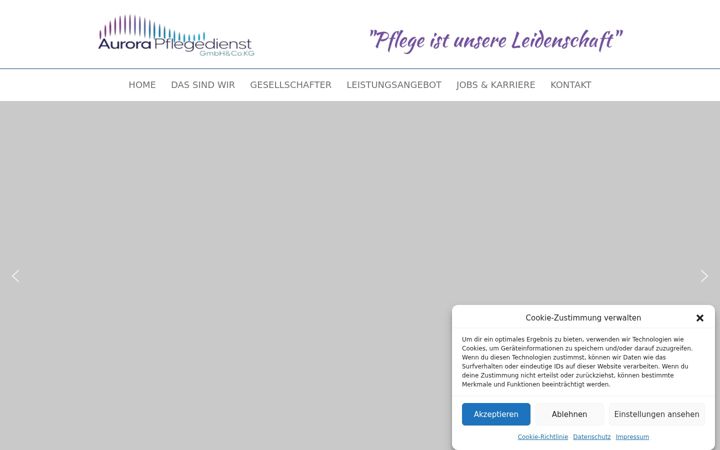 Screenshot of aurora-pflegedienst-gmbh.de
