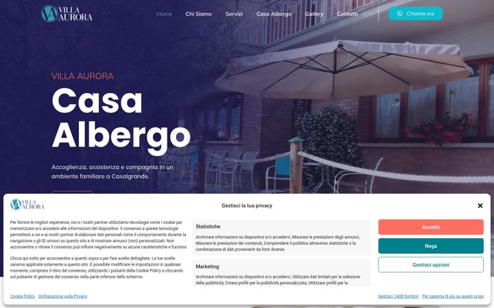 Screenshot of aurora-villa.it