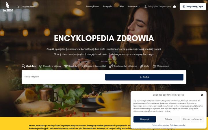 Screenshot of aurora24.org