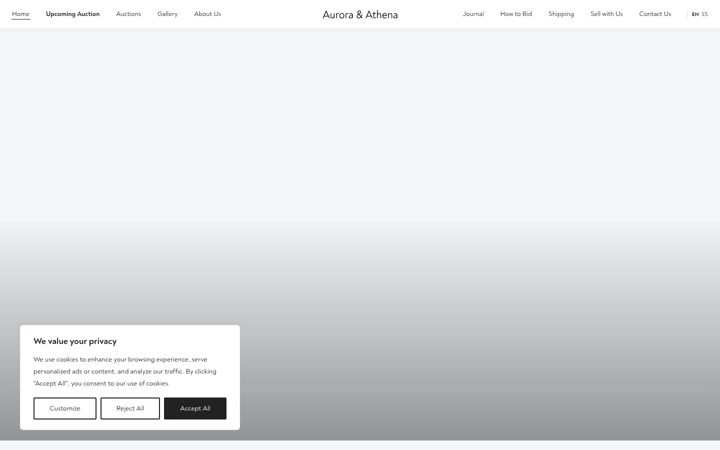 Skærmbillede af auroraathena.com