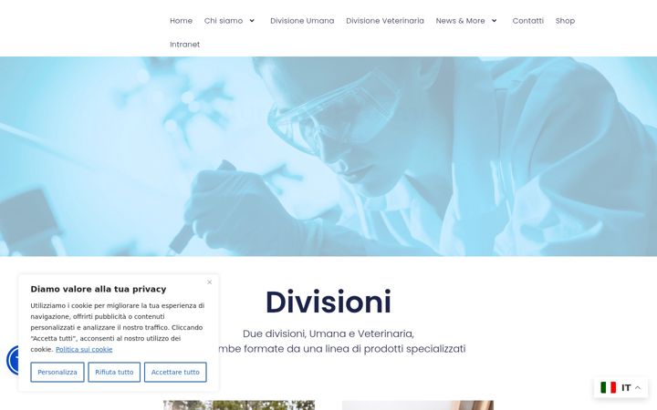 Screenshot of aurorabiofarma.it