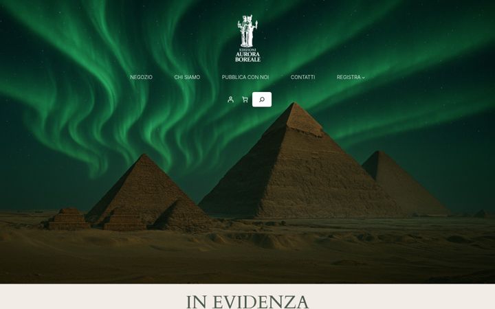 Ekraanipilt saidist auroraboreale-edizioni.com
