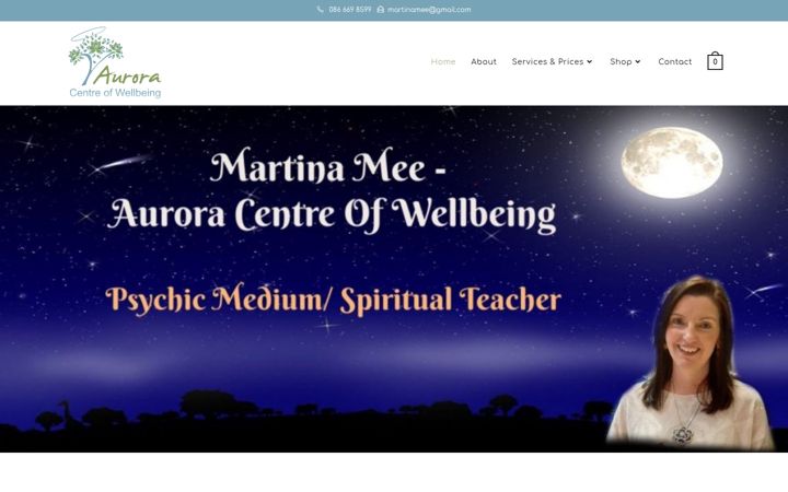 Screenshot of auroracentreofwellbeing.com