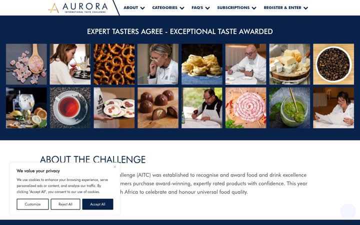 Screenshot of aurorachallenge.com