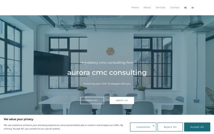Screenshot of auroracmc.com