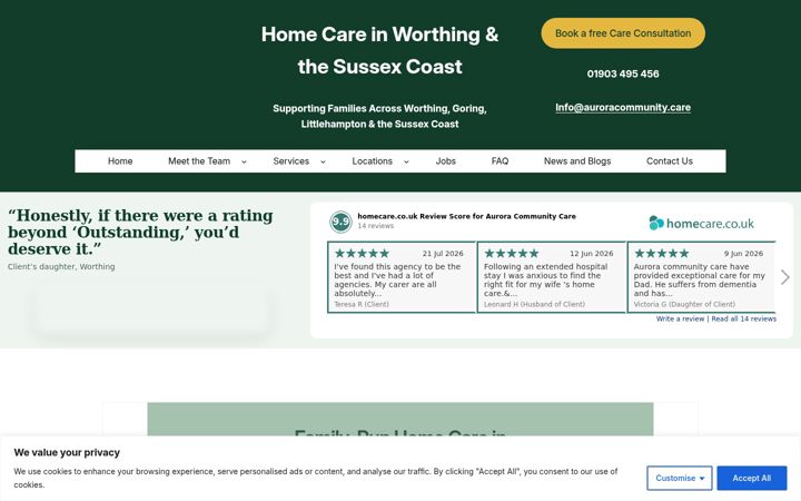 Screenshot of auroracommunity.care
