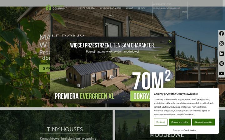 Screenshot of auroracompany.pl