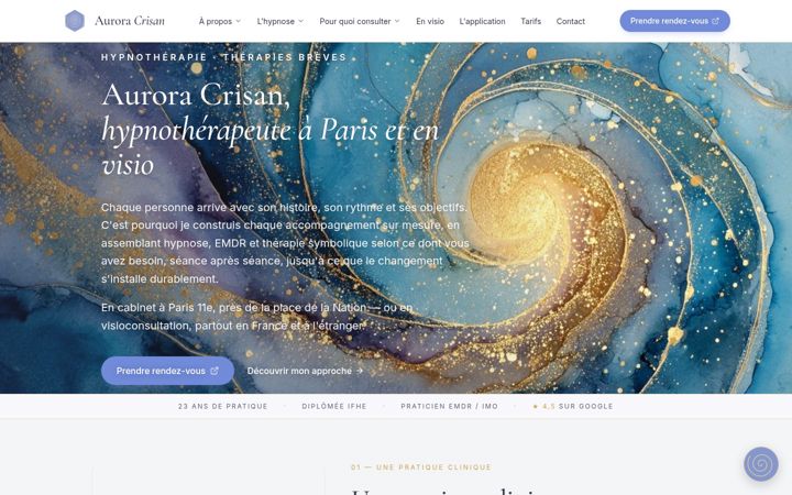 Screenshot of auroracrisan.com