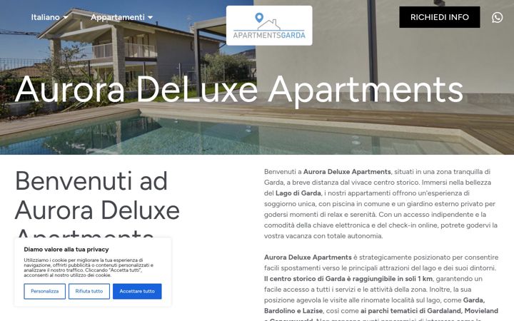 Screenshot of auroradeluxe.it