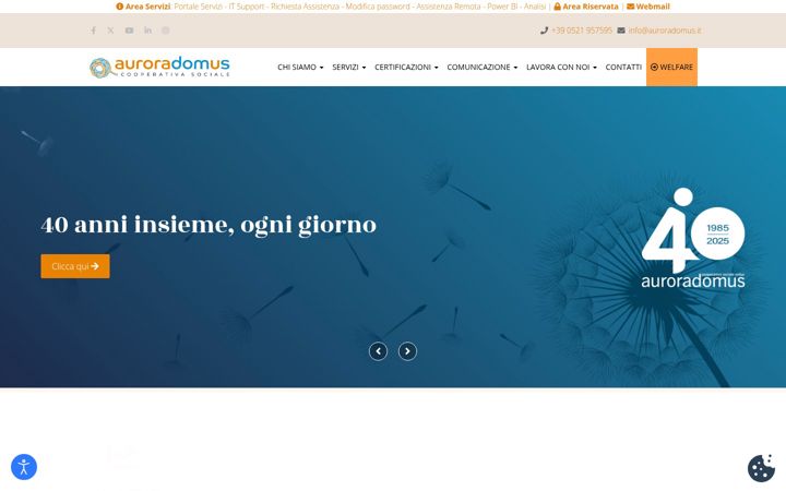 Screenshot of auroradomus.it