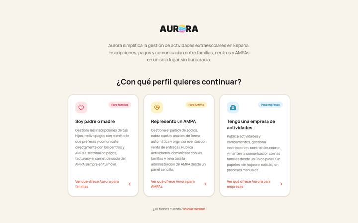 Ekrānuzņēmums no auroraedu.es