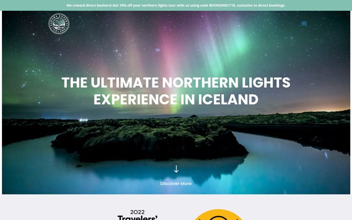 Screenshot of auroraexperts.is