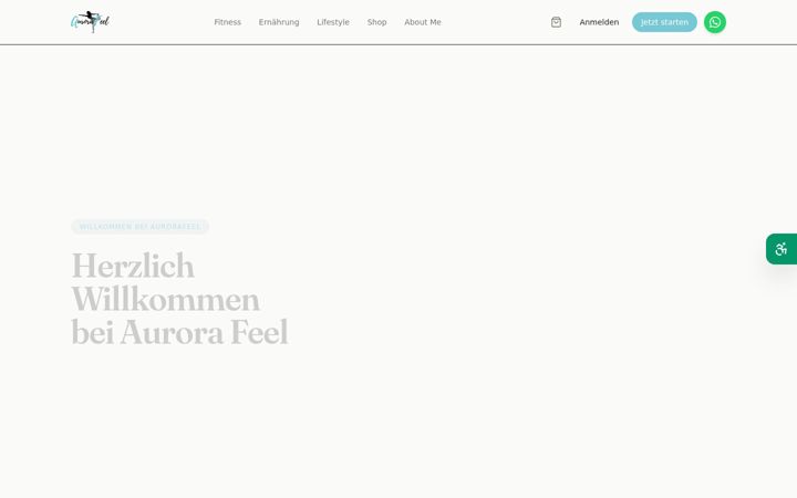 Screenshot of aurorafeel.de
