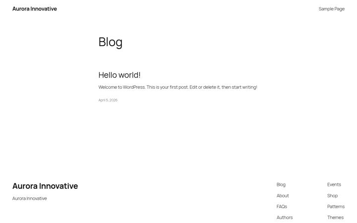 Screenshot of aurorainnovative.com