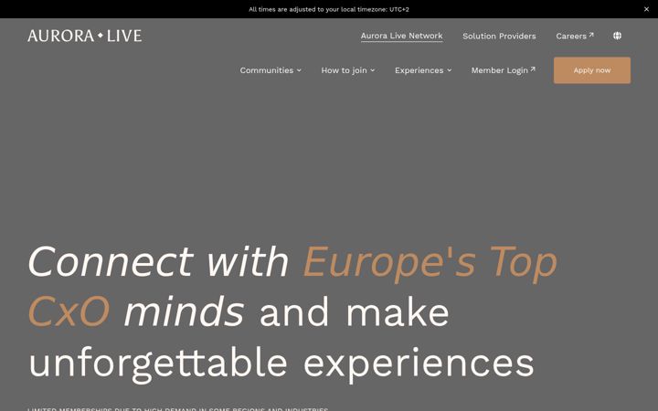 Screenshot of auroralive.com