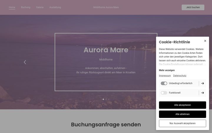 Screenshot of auroramare.at