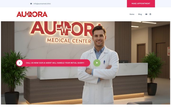 Skärmbild av auroramed.clinic