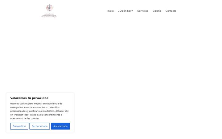 Screenshot of auroramorenofisio.com