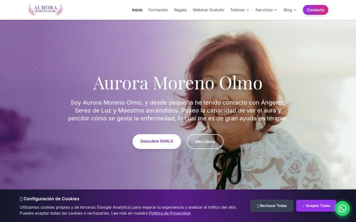 Screenshot of auroramorenoolmo.com