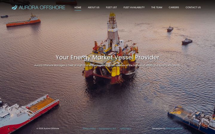 Zrzut ekranu auroraoffshore.com
