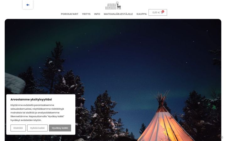 Screenshot of aurorareindeer.com